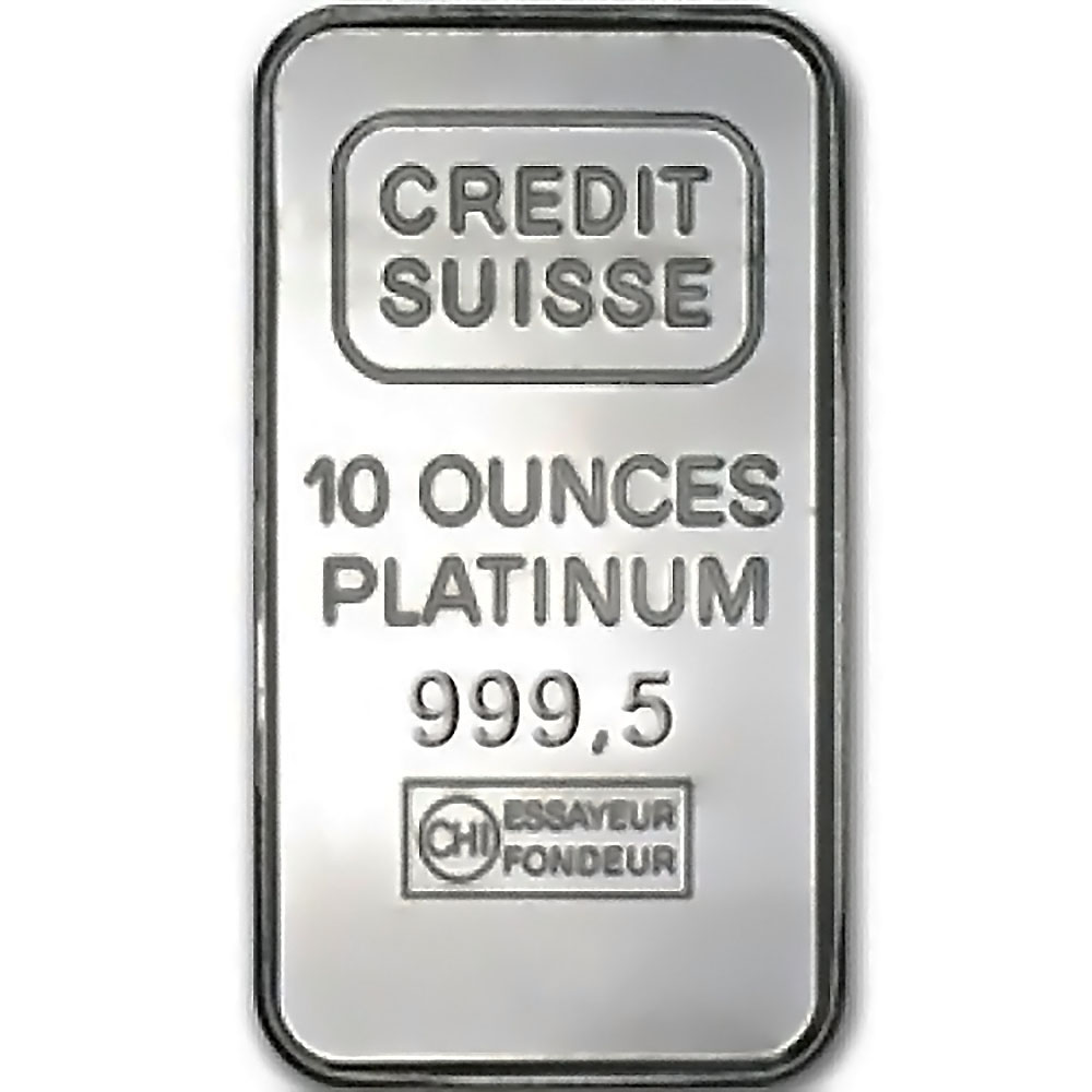 Credit Suisse 10 Ounce Platinum Bar