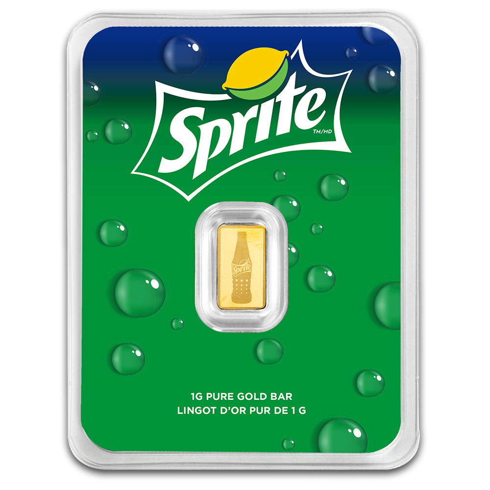 Sprite® 1 gram Gold Bar Celebrating 65 Years