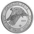 2016 Canadian Silver $8 White Falcon 1.5 Ounces