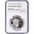 Certified Platinum American Eagle Proof 2017-W One Ounce PF69 NGC