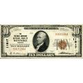 1929 $10 National Bank Note Roanoke Va Charter #11817 XF