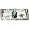 1929 $10 National banknote Passaic NJ Charter #12205 VF