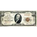 1929 $10 National Bank Note Hagerstown MD Charter #1431 F