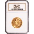 Certified $10 Gold Liberty 1886-S MS60 NGC
