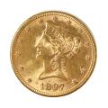 $10 Gold Liberty 1897 AU