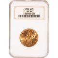 Certified $10 Gold Liberty 1899 MS64 NGC