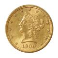 $10 Gold Liberty 1906 AU