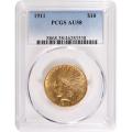 Certified $10 Gold Indian 1911 AU58 PCGS
