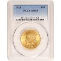 Certified $10 Gold Indian 1913 MS63 PCGS
