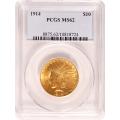 Certified $10 Gold Indian 1914 MS62 PCGS