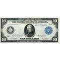 1914 $10 Federal Reserve Note Boston VF