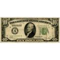 1928A $10 Federal Reserve Note VG