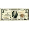 1929 $10 Federal Reserve Note Cleveland OH G-VG