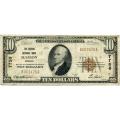 1929 $10 National Bank Note Marion IN Charter #7758 Fine
