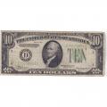 1934A $10 Federal Reserve Note G-VG