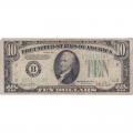 1934D $10 Federal Reserve Note G-VG