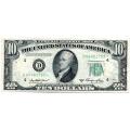 1950A $10 STAR Federal Reserve Note VF