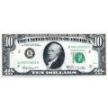 1969A $10 Federal Reserve Note UNC