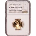 Certified American $10 Gold Eagle 2020-W PF69 NGC