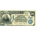 1902 $10 National Bank Note Hagerstown MD Charter #4856 F