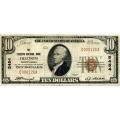 1929 $10 National Bank Note Freedom PA Charter #5454 F