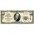 1929 $10 National banknote Petersburg VA Charter #7709 VG