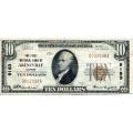 1929 $10 National Bank Note Arenzville IL Charter #9183 VF