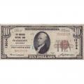 1929 $10 National Banknote Harrison NJ Fine