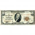1929 $10 Federal Reserve Note Philadelphia PA G-VG