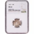 Certified Bust Dime 1827 MS64 NGC (006)