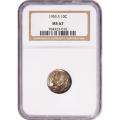 Certified Roosevelt Dime 1955-S MS67 NGC