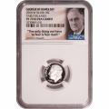Certified Roosevelt Dime 2015-W PF70 NGC