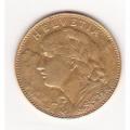 Switzerland 10 francs gold 1911-1912 UNC
