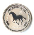 2002 Australia 1 oz Silver Lunar Horse