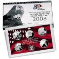US Proof Set 2008 5pc Silver (Quarters Only)