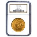 Certified US Gold $20 Liberty MS64 (Dates Our Choice) PCGS or NGC