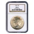 Certified Peace Silver Dollar 1924 MS64 NGC