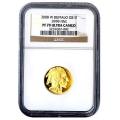 Certified Proof Buffalo Gold Coin 2008-W Quarter Ounce PF70 Ultra Cameo