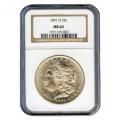Certified Morgan Silver Dollar 1891-O MS62 NGC