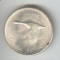 Canada 1967 silver dollar Centennial