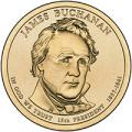 Presidential Dollars James Buchanan 2010-P 25 pcs (Roll)