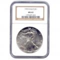 Certified Uncirculated Silver Eagle 1993 MS69