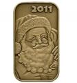 Christmas 2011 Bronze Bar X-1 Santa (with ornament holder)