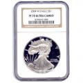 Certified Proof Silver Eagle 2004 PF70 NGC