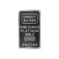 Credit Suisse One Ounce Platinum Bar .9995 