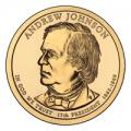 Presidential Dollars Andrew Johnson 2011-P 25 pcs (Roll)