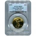 Certified 2009 Ultra High Relief Gold American Eagle MS69 PCGS