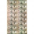 Uncut Currency Sheet 16 x $10 2004A STAR UNC