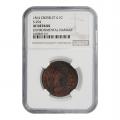 Certified Large Cent 1814 Crosslet 4 XF Details "Environmental Damage" NGC