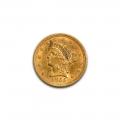 $2.5 Gold Liberty 1855 Almost Uncirculated